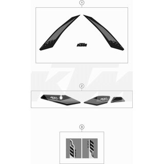 Aufkleberset 300 XC-W TPI 2019