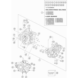 Caja motor cpl.