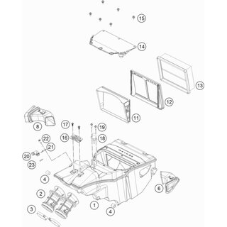 Tapa de la caja de aire