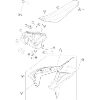 Manguera de combustible preformada SX