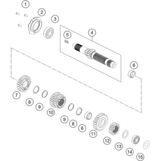 Tornillo hexagonal ISO10642-M6x16 auto