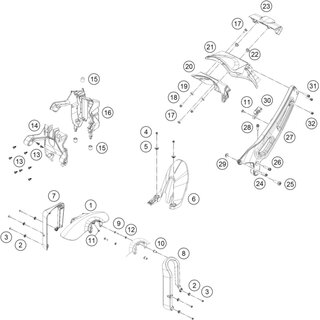 Kotfl�gel Vorne Ceramic White