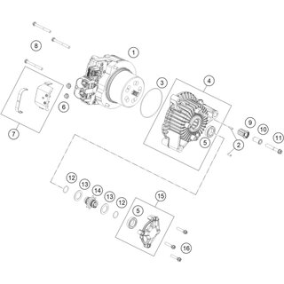 Tuerca hexagonal con brida DIN6923-M6-10