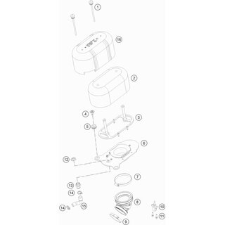 Manguera de ventilacin del motor