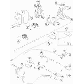 Estructura de soporte de la luz