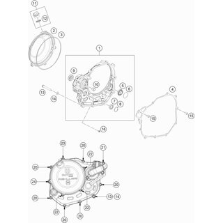 Kupplungsaussendeckel Rekluse