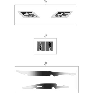 Aufkleberset FC 350 2019