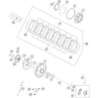 PISTONKIT SALIDA ZYL. DOT 27MM