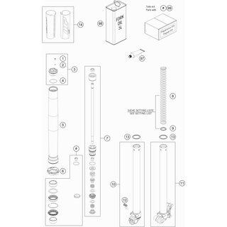 Kit de reparacin 35mm negro 50SX/TC