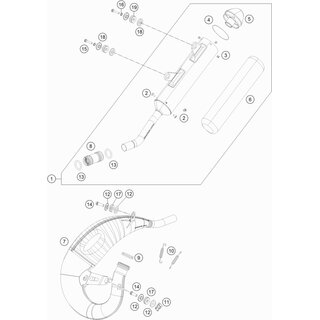 Doblez principal 125/150 SX