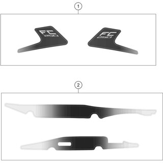 Aufkleberset FC 250 2020