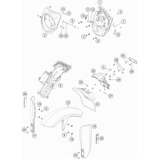 Scheinwerfermaske R�ckwand