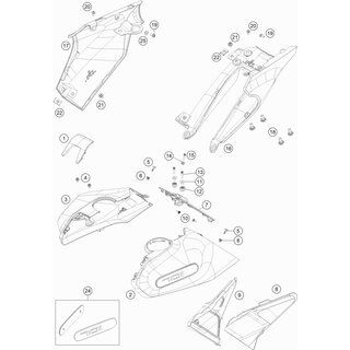 Seitenverkleidung Links kpl