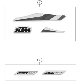 Juego de calcas 250 SX-F 2020