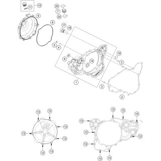 Tapa interior embrague cmpl.