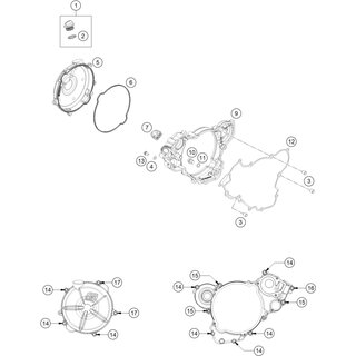 Tapa interior embrague cmpl.