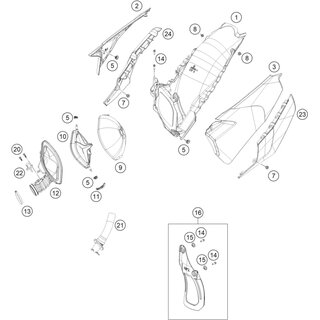 Restrictor de cantidad de aire cmpl.