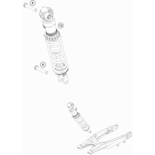 Federbein 250/300/350/450/501 TE/FE 20