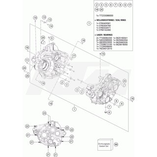 Motorgeh�use kpl. vormontiert
