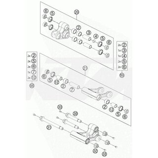 Distanzhlse 15x20x63