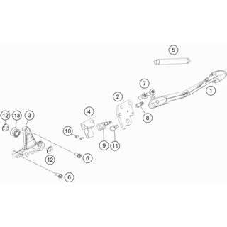 Caballete lateral con imn