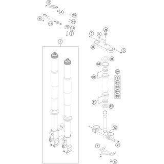 Abrazadera triple superior X=18 mm