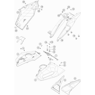 Seitenverkleidung Links kpl