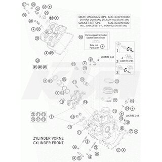 ZYLINDERKOPF KPL. VORNE   07