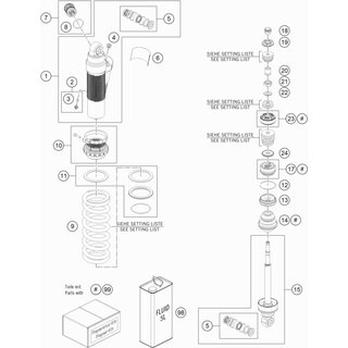 Caja monoamortiguador M53x1 con tubo