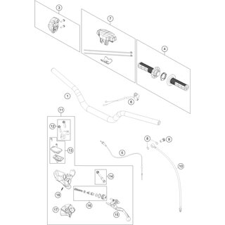 Cable del acelerador, cmpl. 65SX/TC
