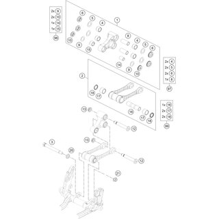 Junta triangular centilever