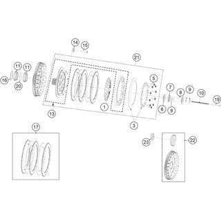Kit Feder und Vorspannung Kupplung TXT 2