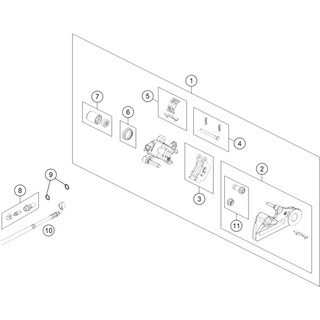 Bremssattel hinten inkl. Belge