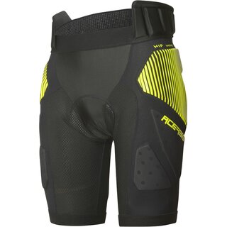 Acerbis Protektoren Hose Shorts Soft Rush Schwarz Gelb