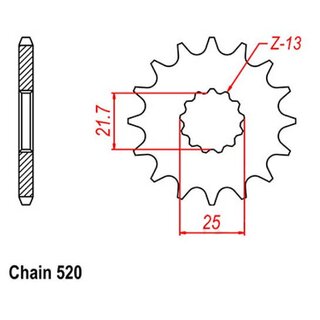Ritzel 16Z GasGas EC 450 CFMOTO CL-X 700 GT 650MT 650 NK...