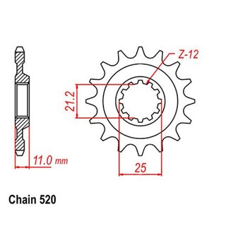 Ritzel 13Z Husqvarna CR 250 SM 450 510 530