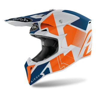 Airoh Helm Wraap Raze Blau Orange Wei