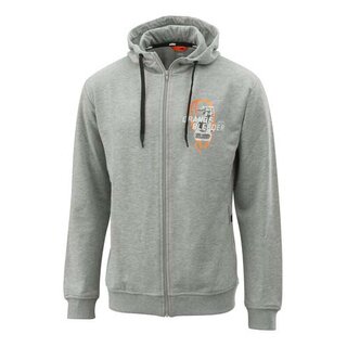Orange Fluids Zip Hoodie