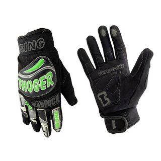 Thoger Handschuhe Padlock MX Retro Vintage Schwarz Grn