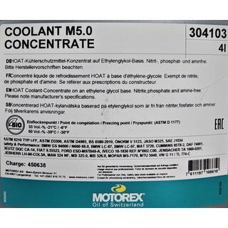 Motorex Offroad Coolant M3.0 rojo 4L Coolant