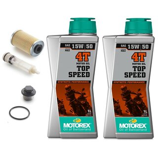 lwechselkit KTM 125 Dukelfilterkit + 2x Motorex 15W/50