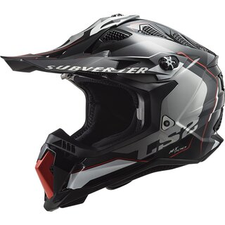 LS2 Helm MX 700 Subverter Evo Schwarz Silber
