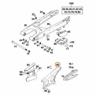 KETTENSCHUTZ Edelstahl geb�rstet