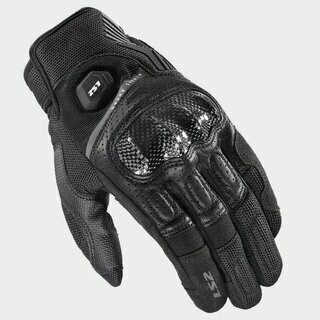 LS2 Handschuhe Atom Schwarz